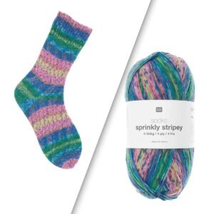 Rico Design Sockenwolle Socks Sprinkly Stripey