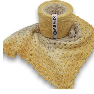 Bobbel Farbverlauf, Beilauf Creme