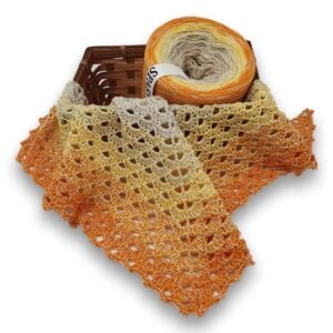 Bobbel Farbverlauf, Beilauf Creme