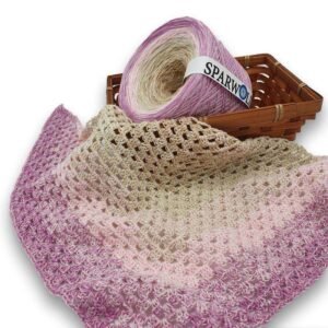 Bobbel Farbverlauf, Beilauf Creme